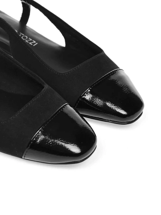 Женские слингбэки MARCO TOZZI черные, артикул 2-29400-42-098
