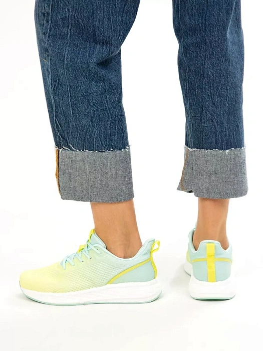 Женские кроссовки SOFIA-ALEXANDRA желтые, артикул SA16786-WB/8-1