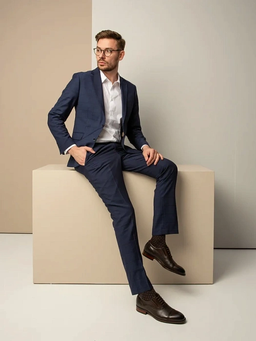 Мужские оксфорды BRUNO RENZONI  коричневые, артикул 5408A-910L