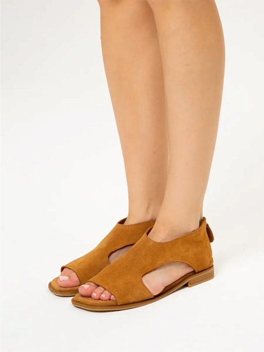 Женские туфли откр. basic eObuv коричневые, артикул D25YS-2290