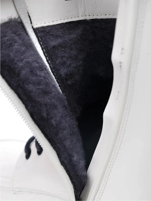 Женские ботинки basic FEDERICA RODARI белые, артикул 38E-598-690R3