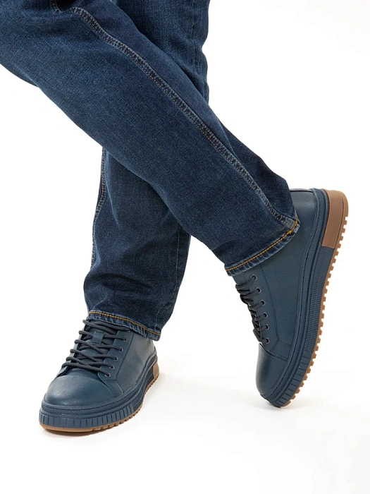 Мужские кеды BRUNO RENZONI  синие, артикул WL3897T-3