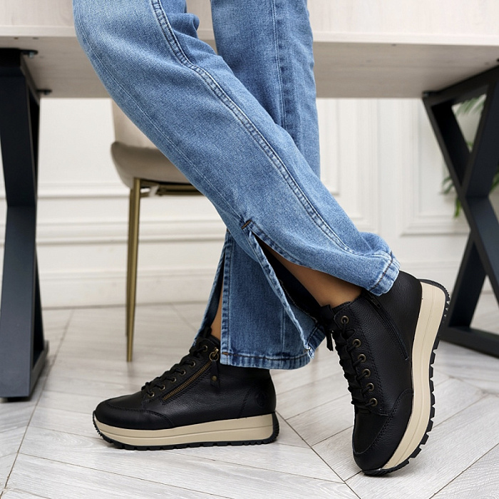 Женские ботинки basic RIEKER черные, артикул N4050-00