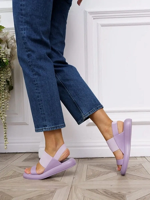 Женские босоножки  FEDERICA RODARI фиолетовые, артикул 4E-6422-312-Y083