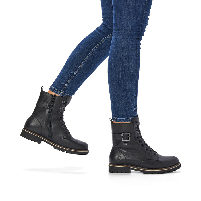 Женские ботинки basic REMONTE черные, артикул D8475-01