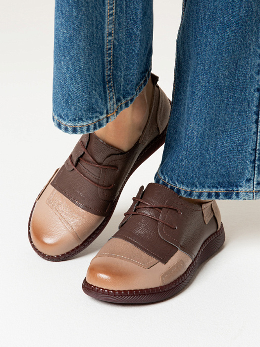 Женские туфли eObuv коричневые, артикул DB-S22-LM3-2211-30W1