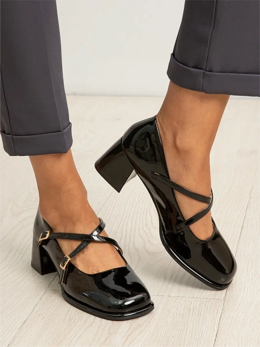 Женские туфли eObuv черные, артикул MKS24-BWLM3-030B