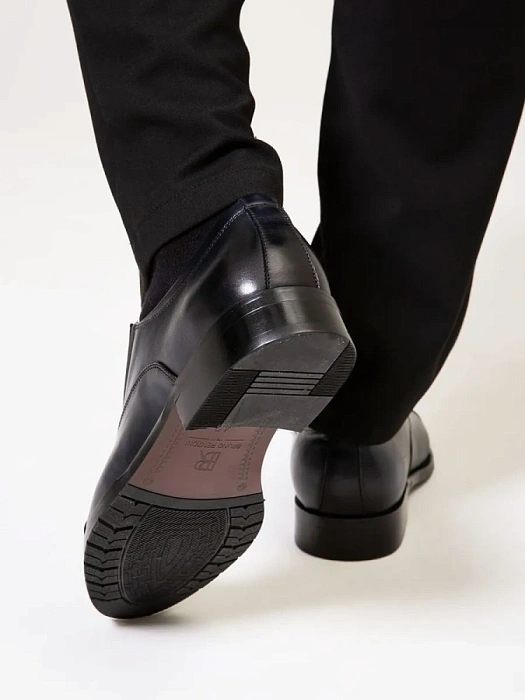 Мужские туфли BRUNO RENZONI  синие, артикул 5408A-7105D