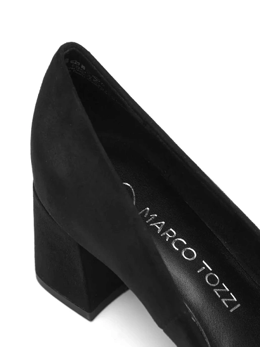 Женские туфли лодочки basic MARCO TOZZI черные, артикул 2-22424-42-001