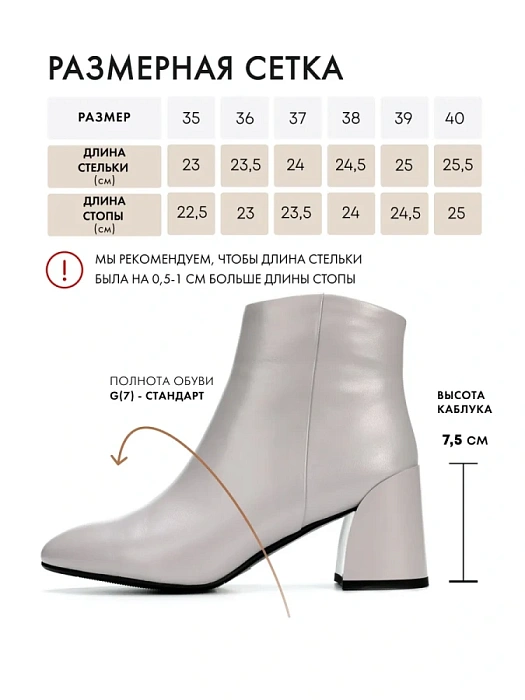 Женские ботильоны FEDERICA RODARI серые, артикул 7E-3C590-909