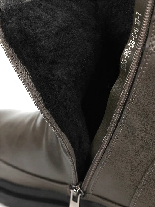 Женские ботинки basic Donna Daniella  серые, артикул D233-PR-03-C-Q