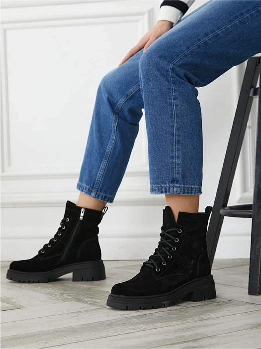 Женские ботинки basic FEDERICA RODARI черные, артикул 7E-3H478-907