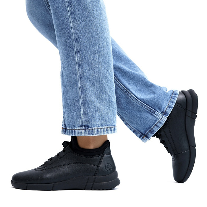Женские ботинки basic RIEKER черные, артикул N2152-00