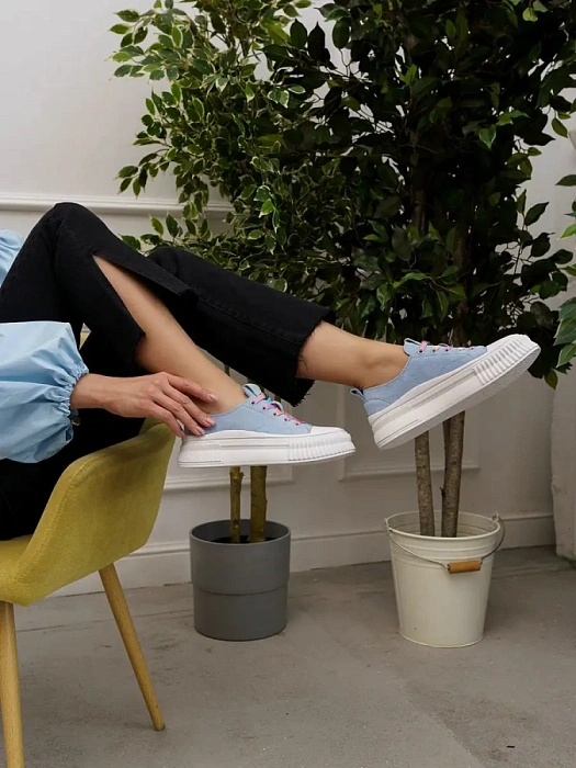 Женские кеды SOFIA-ALEXANDRA голубые, артикул SA12803-WB/8