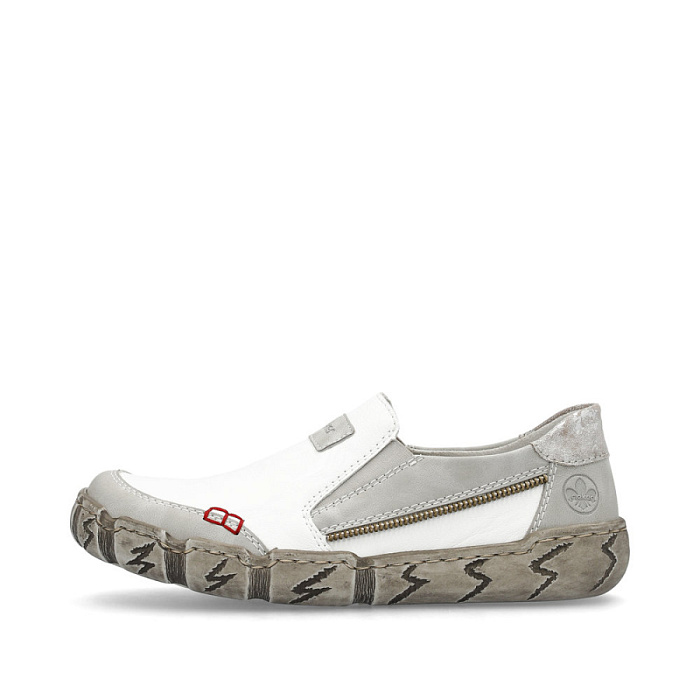 Женские слипоны RIEKER серые, артикул L0359-80