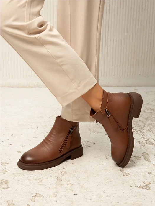 Женские ботинки eObuv коричневые, артикул EO42-DBV24-4-303