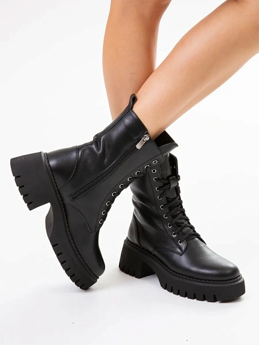 Женские берцы eObuv черные, артикул EO-Q-47-24-1/black