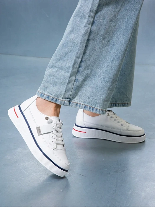 Женские кеды SOFIA-ALEXANDRA белые, артикул SA16479-WB/8-1