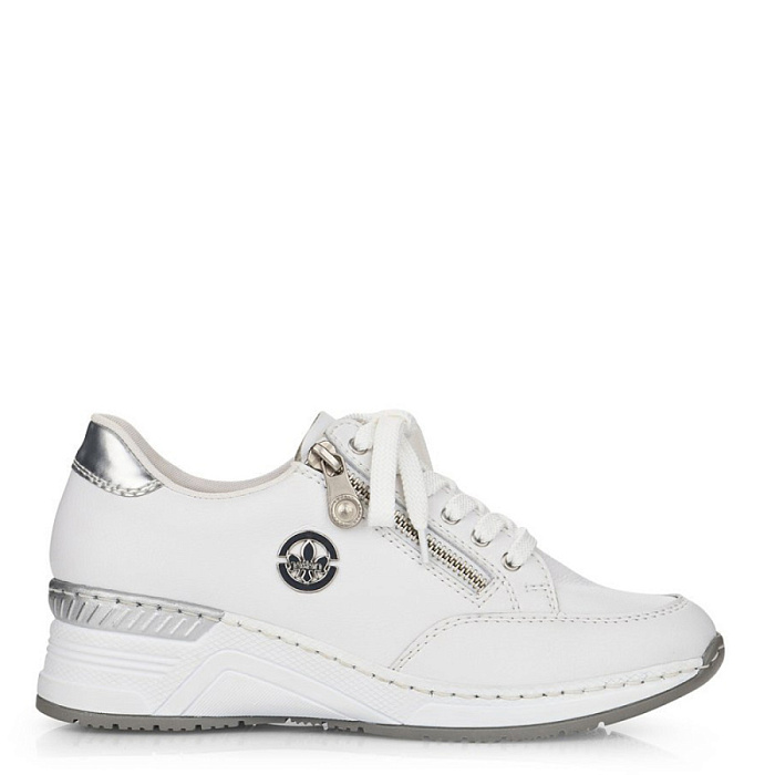 Женские кроссовки RIEKER белые, артикул N4335-80
