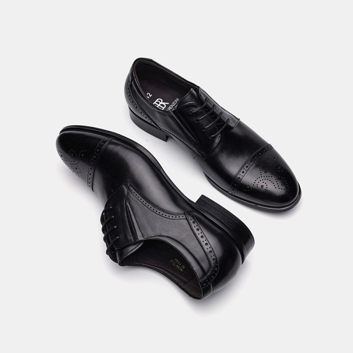 Мужские туфли BRUNO RENZONI  черные, артикул 5526A-707A