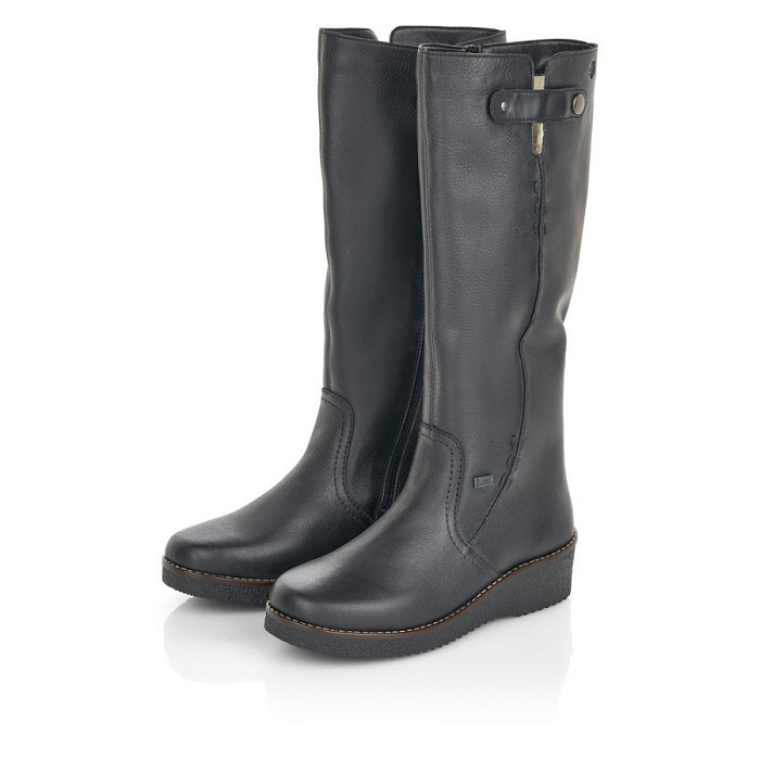 Женские сапоги RIEKER черные, артикул Y4680-00