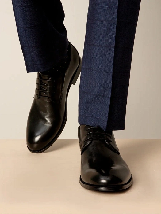 Мужские туфли BRUNO RENZONI  черные, артикул G189AB-G37A-BNP