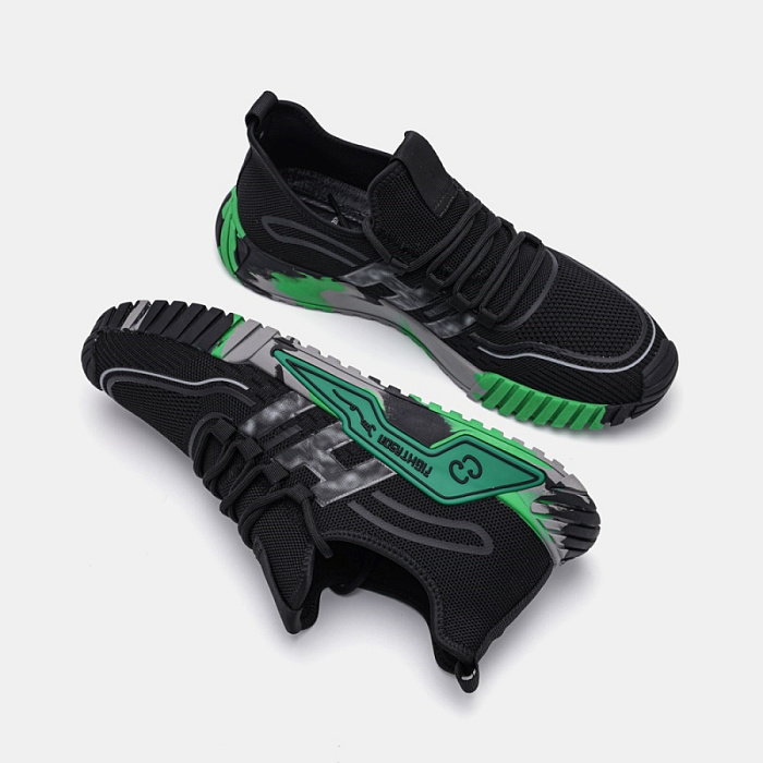 Мужские кроссовки BRUNO RENZONI  черные, артикул BR13530-MT/10