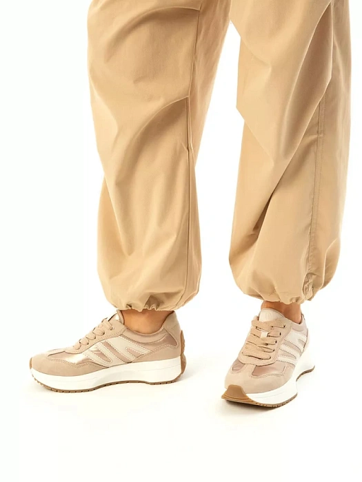 Женские кроссовки MARCO TOZZI бежевые, артикул 2-23748-42-435