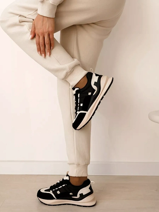 Женские кроссовки Donna Daniella  черные, артикул D232-VEN-01-H-R