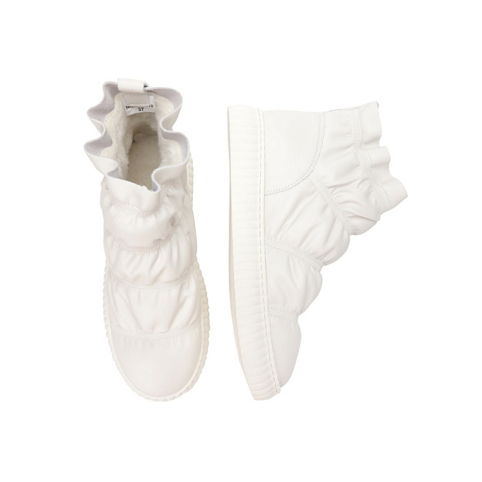 Женские ботинки basic Donna Daniella  белые, артикул NU404-012