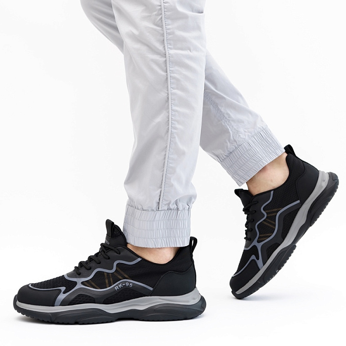 Мужские кроссовки BRUNO RENZONI  черные, артикул HGLB70033-1