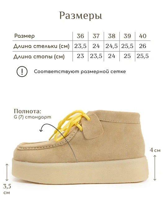 Женские ботинки eObuv бежевые, артикул 25AW-025