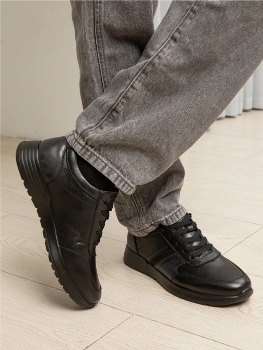 Мужские кроссовки BRUNO RENZONI  черные, артикул DSHD-DM001