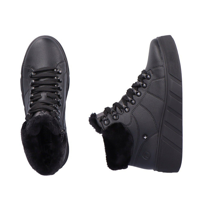 Женские ботинки basic RIEKER черные, артикул W0560-00