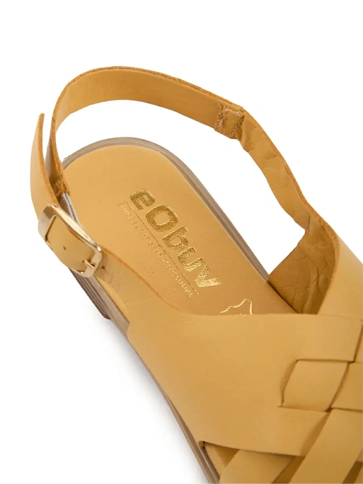 Женские сандалии eObuv желтые, артикул D25YS-2115