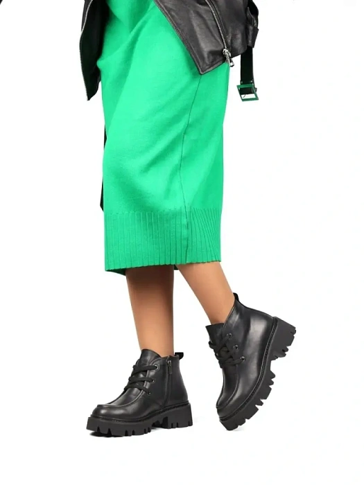 Женские ботинки basic Donna Daniella  черные, артикул 895-1-01