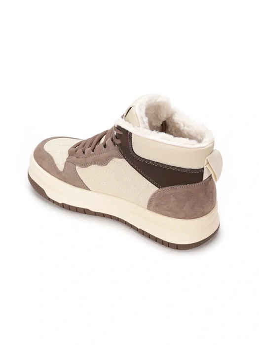 Женские ботинки basic FEDERICA RODARI бежевые, артикул 42E-L609-2B