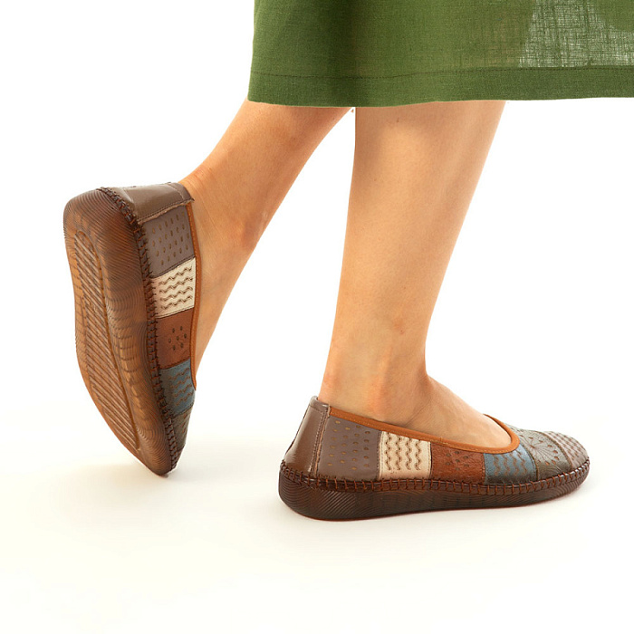 Женские туфли basic Donna Daniella  зеленые, артикул 41-TZE5-12-306