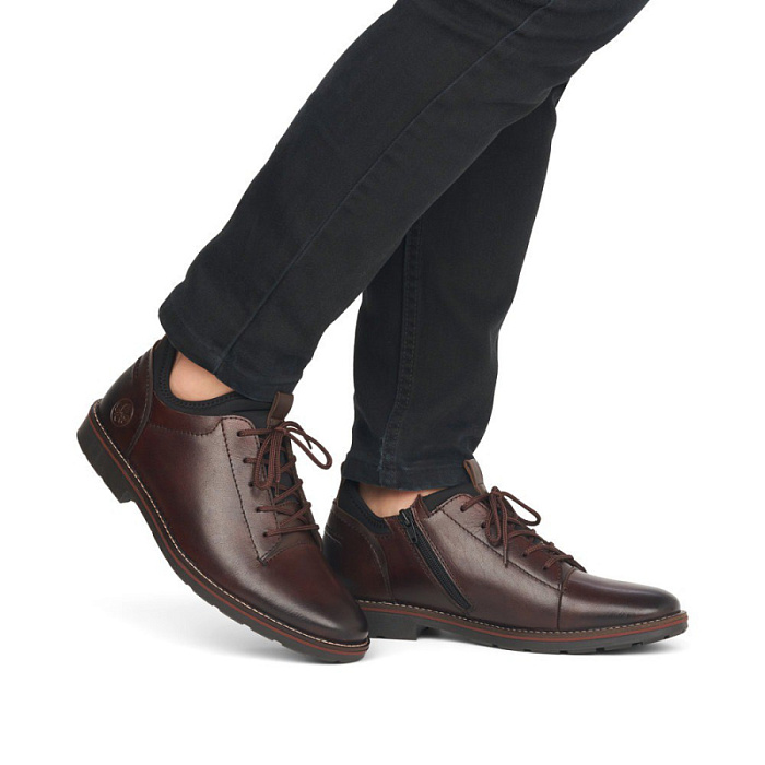 Мужские ботинки basic RIEKER коричневые, артикул 15383-25