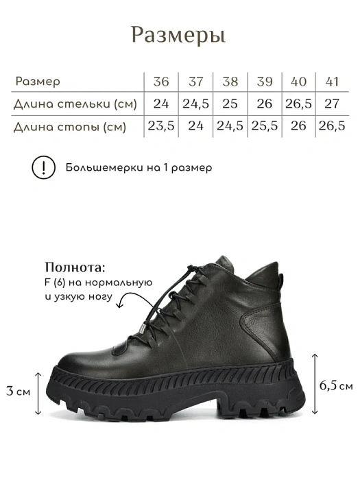 Женские ботинки basic eObuv хаки, артикул 100123-PL-726
