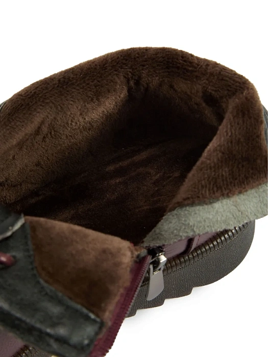 Женские ботинки eObuv бордовые, артикул DB-W24-WLM3-01-18