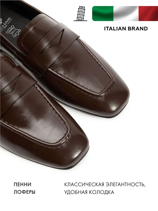Женские туфли FEDERICA RODARI коричневые, артикул 4E-5136-202B-25W