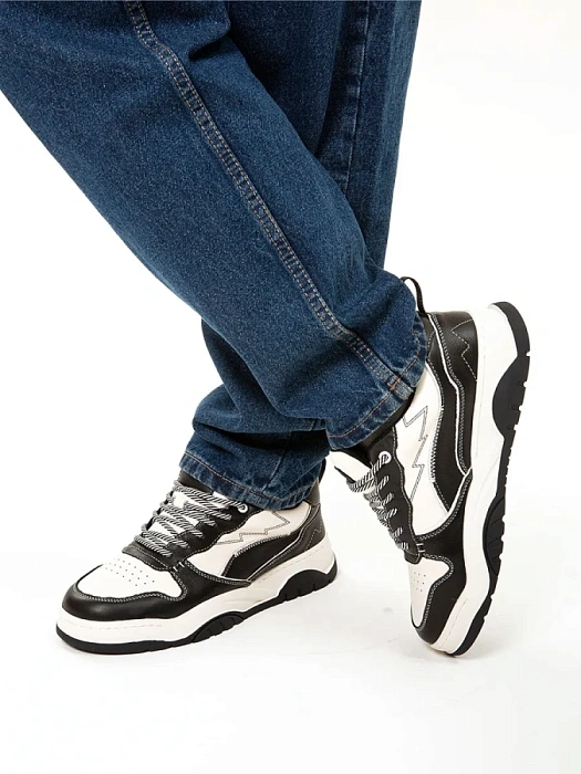 Мужские кеды BRUNO RENZONI  черные, артикул WZYD23018