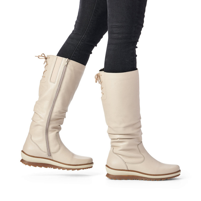 Женские сапоги REMONTE белые, артикул R8475-80