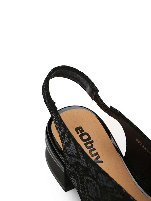 Женские босоножки  eObuv черные, артикул 907224-5