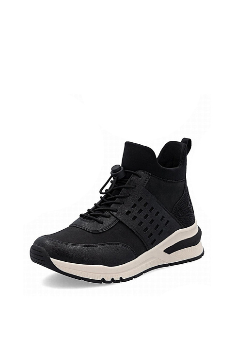 Женские кроссовки RIEKER черные, артикул M6664-00