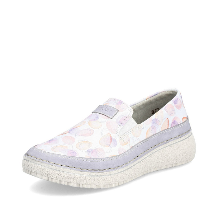 Женские слипоны RIEKER фиолетовые, артикул 50950-90
