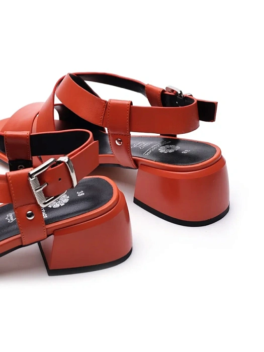 Женские босоножки  FEDERICA RODARI рыжие, артикул 17E-K560-A106-493A