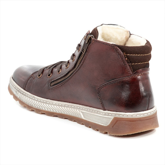 Мужские ботинки basic RIEKER коричневые, артикул 37021-25