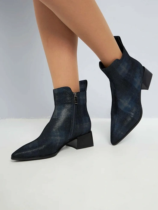 Женские ботильоны FEDERICA RODARI синие, артикул 7E-3C515-977